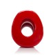 Plug Tunnel Pig-Hole rouge Medium - 8 x 5.5 cm 