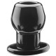 Ass Tunnel Plug Silicone Noir Medium 7 x 5.2 cm 