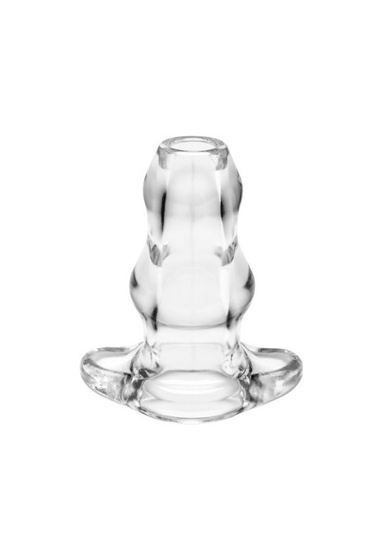 Double Tunnel Plug Extra-Large 14 x 7.8 cm Transparent 