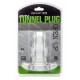 Double Tunnel Plug Extra-Large 14 x 7.8 cm Transparent 