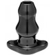 Double Tunnel Plug Noir Large12 x 7 cm 