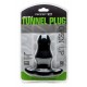 Double Tunnel Plug Noir Large12 x 7 cm 