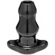 Double Tunnel Plug Noir Medium 9.5 x5.2 cm 