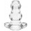 Double Tunnel Plug Transparent Medium 9.5 x 5.2 cm