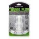 Double Tunnel Plug Transparent Medium 9.5 x 5.2 cm 