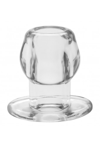 Ass Tunnel Plug Silicone Transparent Extra-Large 9 x 7 cm 