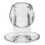 Ass Tunnel Plug Silicone Transparent Extra-Large 9 x 7 cm