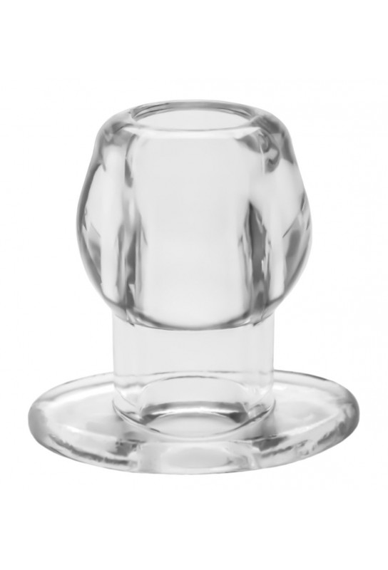 Ass Tunnel Plug Silicone Transparent Extra-Large 9 x 7 cm 