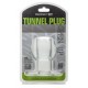 Ass Tunnel Plug Silicone Transparent Extra-Large 9 x 7 cm 