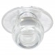 Ass Tunnel Plug Silicone Transparent Extra-Large 9 x 7 cm 