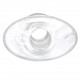 Ass Tunnel Plug Silicone Transparent Extra-Large 9 x 7 cm 