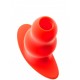 Plug Tunnel Stretch Rouge Small 11 x 5 cm 
