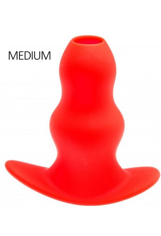 Plug Tunnel Stretch Rouge Medium 13 x 6.4cm 