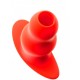 Plug Tunnel Stretch Rouge Medium 13 x 6.4cm 