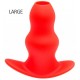 Plug Tunnel Stretch Rouge Large 15 x 7cm