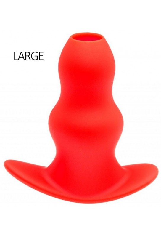 Plug Tunnel Stretch Rouge Large 15 x 7cm 