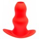 Plug Tunnel Stretch Rouge Large 15 x 7cm 