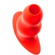 Plug Tunnel Stretch Rouge Large 15 x 7cm 
