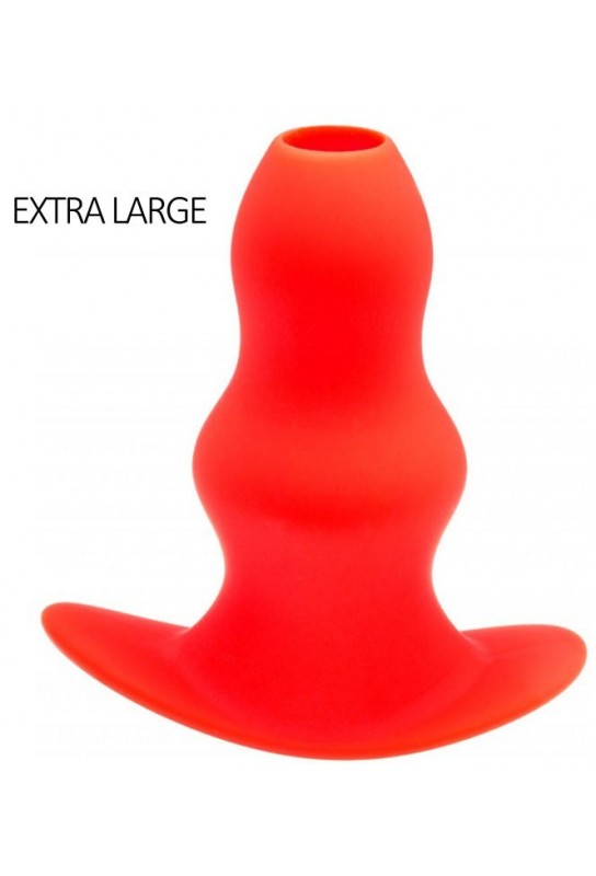 Plug Tunnel Stretch Rouge Extra large 16 x 7.5cm 