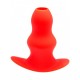 Plug Tunnel Stretch Rouge Extra large 16 x 7.5cm 