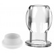 Plug tunnel avec bouchon Hollow Stop Transparent 