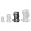 Plug Tunnel Holik L 7 x 4.5 cm - Ouverture 31 Noir