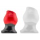 Plug Tunnel Super Max Pighole XXXL Noir-Rouge 15 x 11.5cm 