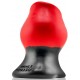 Plug Tunnel Super Max Pighole XXXL Noir-Rouge 15 x 11.5cm 