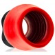 Plug Tunnel Super Max Pighole XXXL Noir-Rouge 15 x 11.5cm 