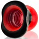 Plug Tunnel Super Max Pighole XXXL Noir-Rouge 15 x 11.5cm 