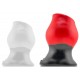 Plug Tunnel Colossus Pighole XXXXL Noir-Rouge 17 x 13.5cm