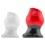 Plug Tunnel Colossus Pighole XXXXL Noir-Rouge 17 x 13.5cm