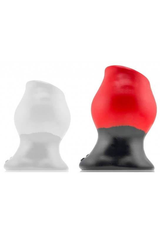 Plug Tunnel Colossus Pighole XXXXL Noir-Rouge 17 x 13.5cm 