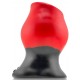 Plug Tunnel Colossus Pighole XXXXL Noir-Rouge 17 x 13.5cm 