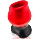 Plug Tunnel Colossus Pighole XXXXL Noir-Rouge 17 x 13.5cm 
