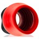 Plug Tunnel Colossus Pighole XXXXL Noir-Rouge 17 x 13.5cm 