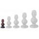 Plug Skullis XS 9 x 4 cm Rouge-Noir 