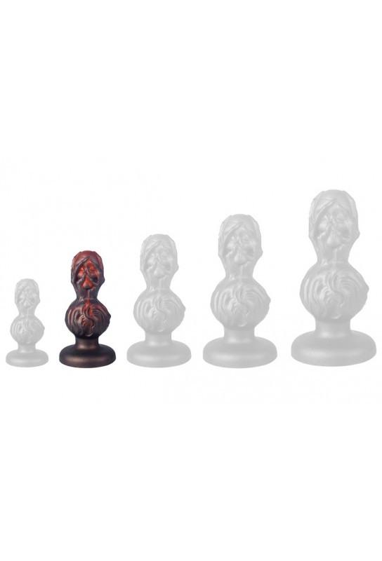 Plug Skullis S 12.5 x 5.5 cm Rouge-Noir 