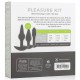 Kit de 3 plugs Pleasure Noirs 