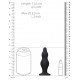 Plug Ouch Bubble 11 x 4cm Noir 