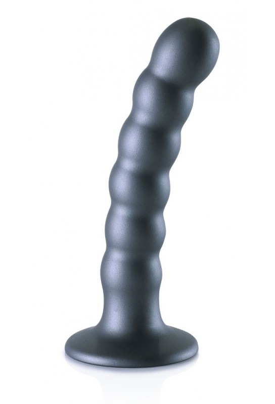 Plug Beaded G-Spot S 13 x 2.5cm Gris 