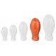 Plug Egg Ass L 10.5 x 6.3cm Orange