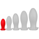 Plug silicone Saurus Egg S 10 x 4.5cm Rouge 
