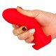 Plug silicone Saurus Egg S 10 x 4.5cm Rouge 