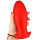 Plug silicone Saurus Egg S 10 x 4.5cm Rouge 