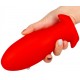 Plug Silicone Saurus Egg M 12 x 5.3cm Rouge 