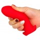 Plug Silicone Saurus Egg M 12 x 5.3cm Rouge 