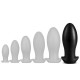 Plug silicone Saurus Egg XXXL 19 x 9.3cm Noir 