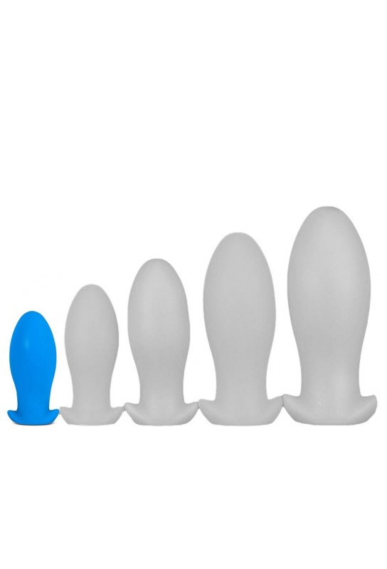 Plug silicone Saurus Egg S 10 x 4.5cm Bleu 