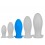 Plug silicone Saurus Egg L 14 x 6.3cm Bleu